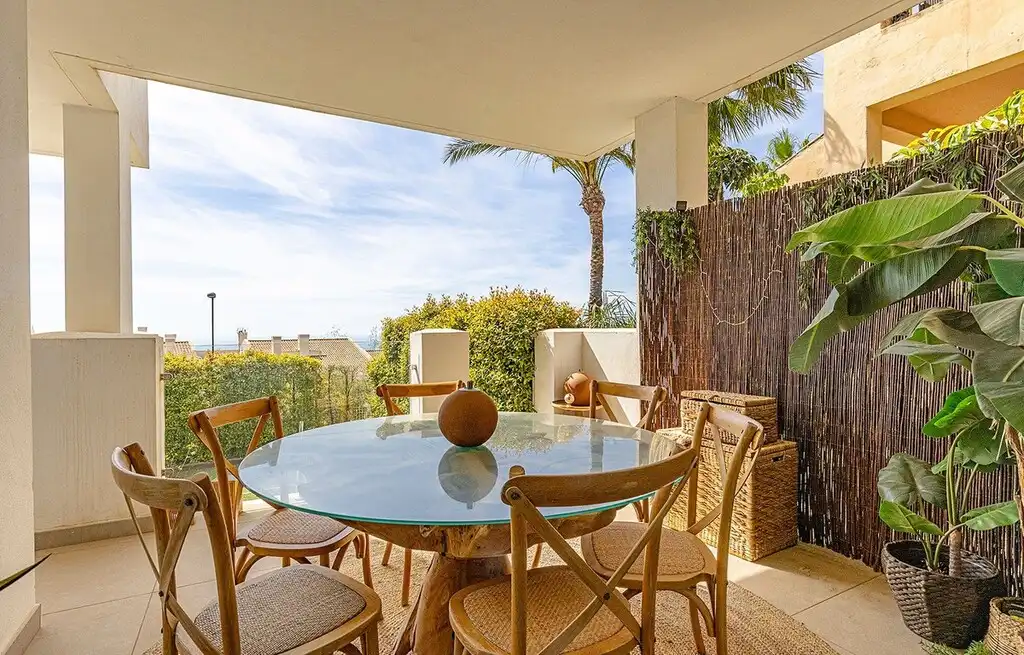 Terraza de Apartamento en venta en Benalmádena con Aire acondicionado, Calefacción y Jardín privado