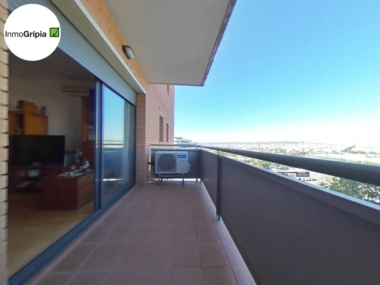 Terrasse von Wohnung zum Verkauf in Terrassa mit Klimaanlage, Heizung und Parkett