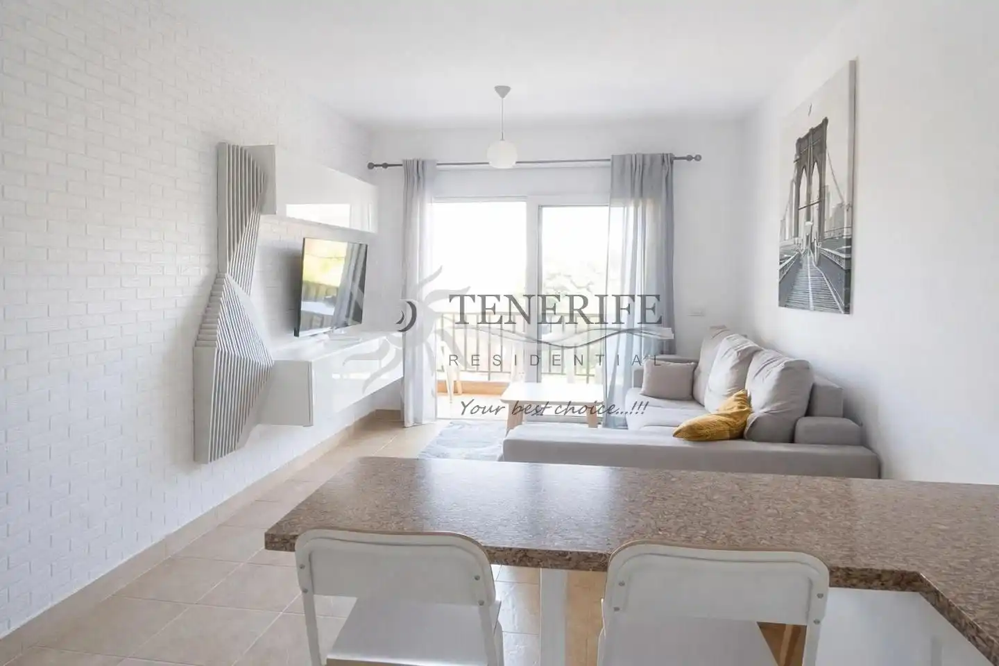 Living room of Flat for sale in Arona  with Terrace and Furnished