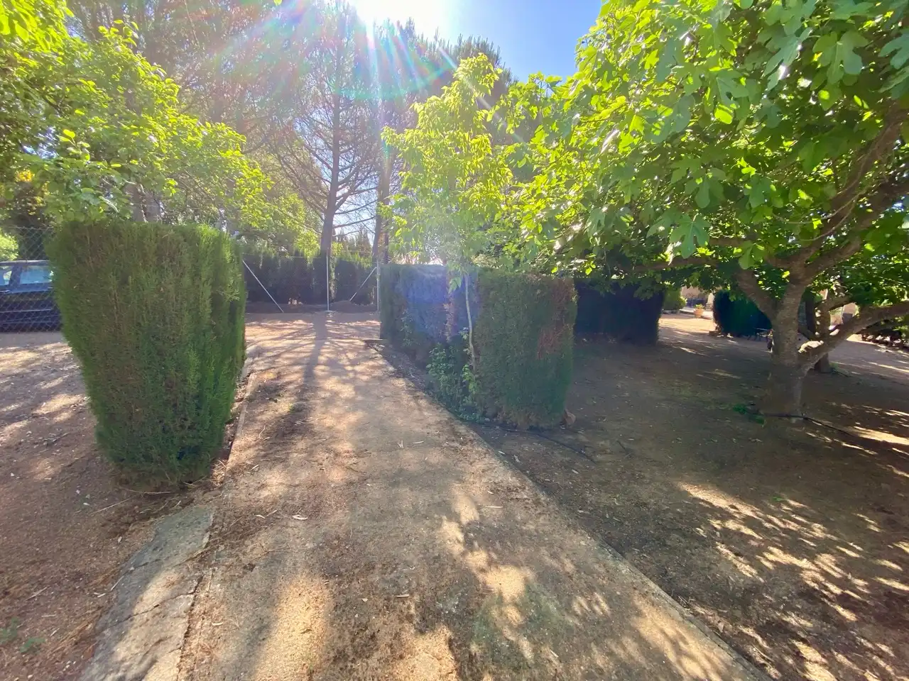 Vista exterior de Casa o chalet en venta en Fernán Caballero con Aire acondicionado, Jardín privado y Trastero