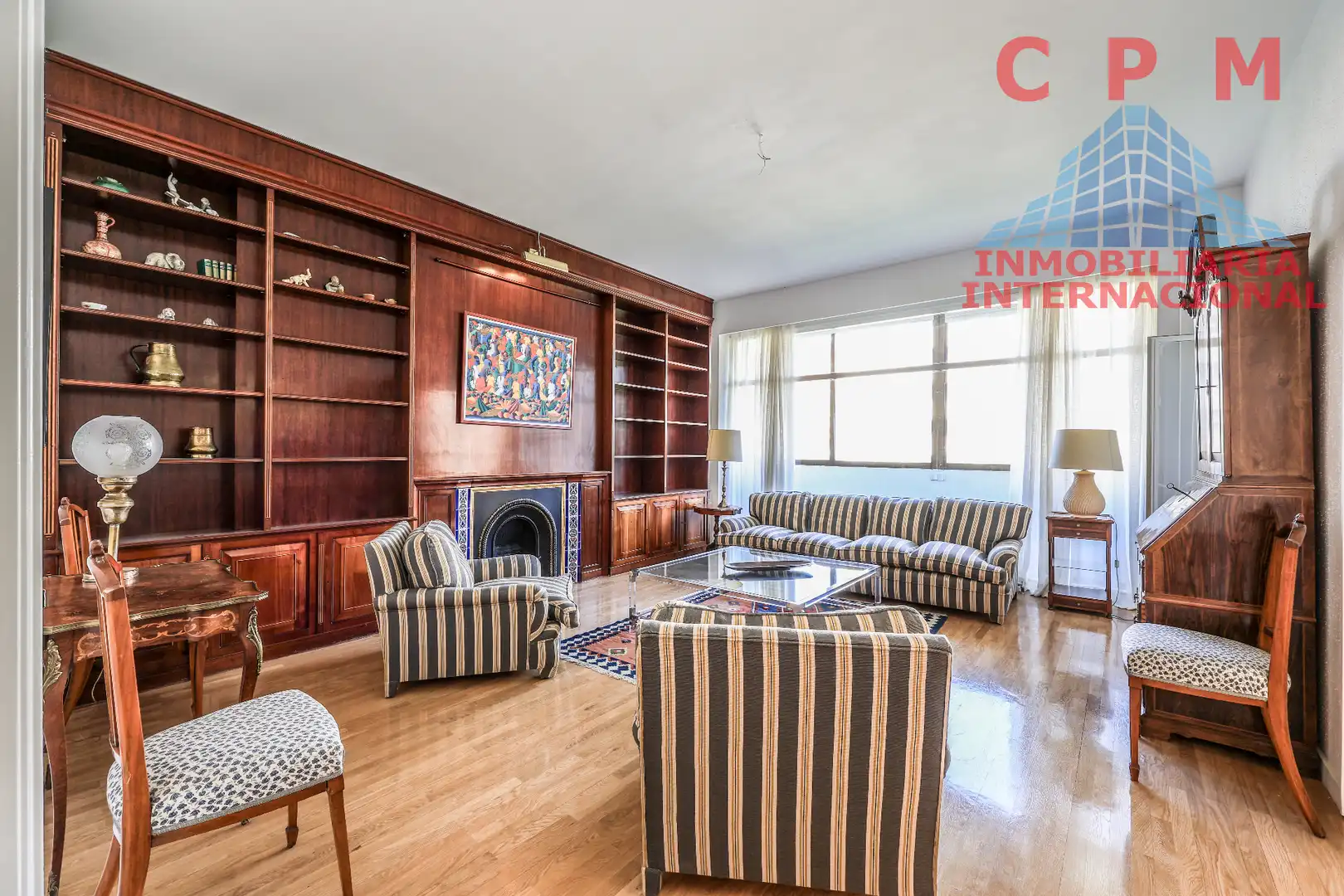 Sala de estar de Piso de alquiler en Madrid con Aire acondicionado, Calefacción y Parquet