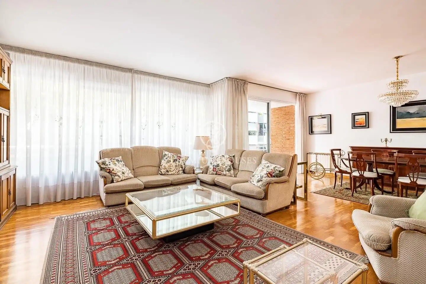 Sala de estar de Piso en venta en Barcelona con Calefacción y Terraza