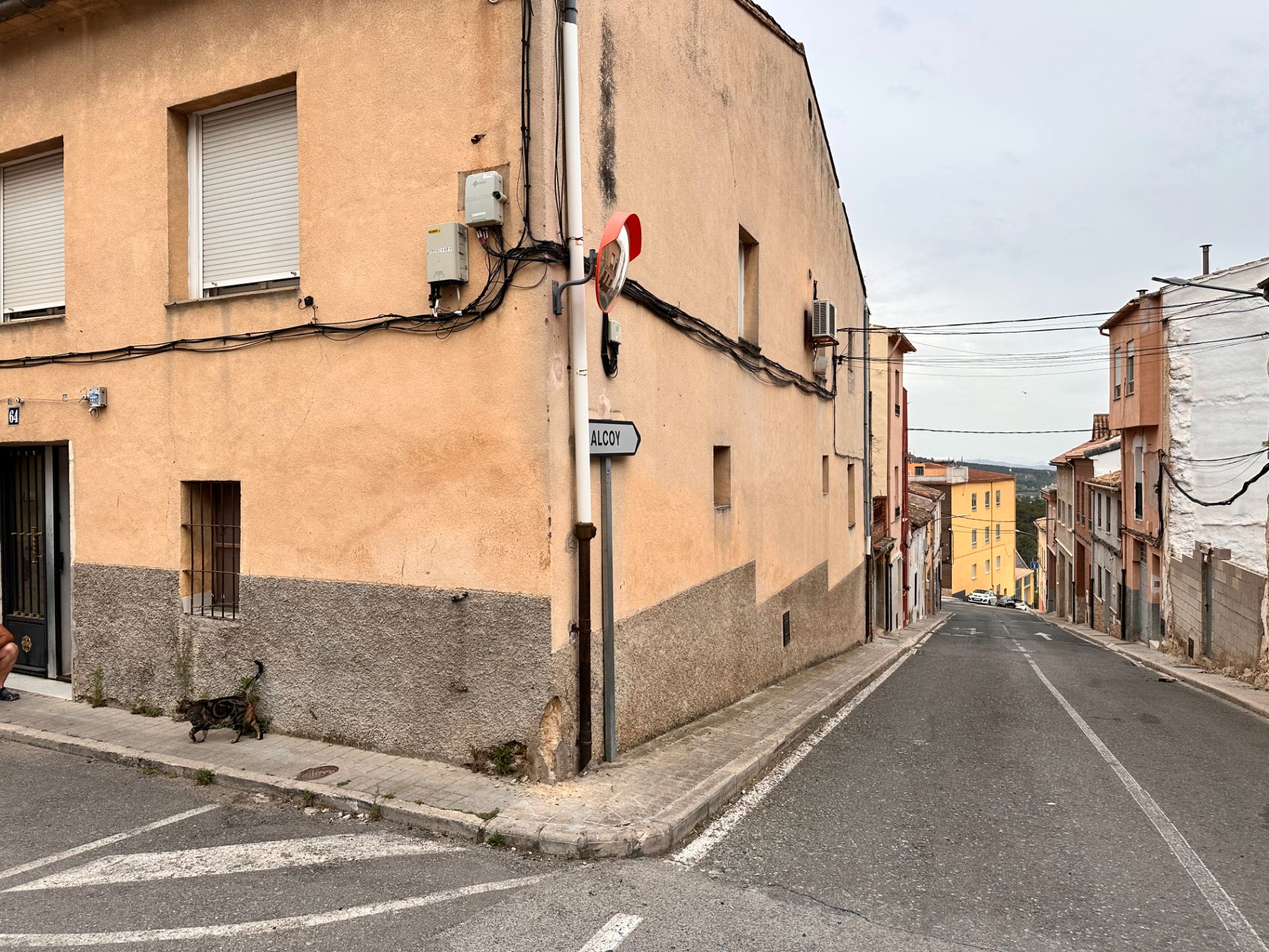 Exterior view of Single-family semi-detached for sale in Banyeres de Mariola  with Terrace, Storage room and Washing machine