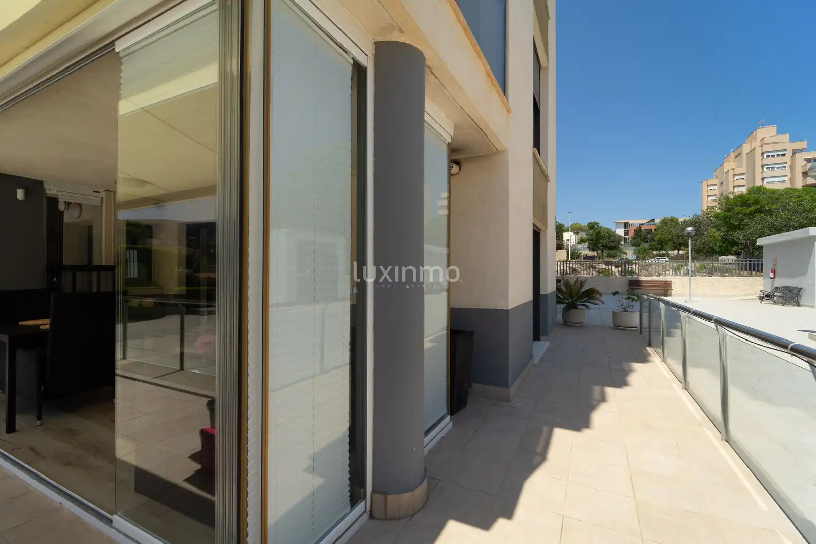 Terraza de Planta baja en venta en Calpe / Calp con Aire acondicionado, Jardín privado y Terraza