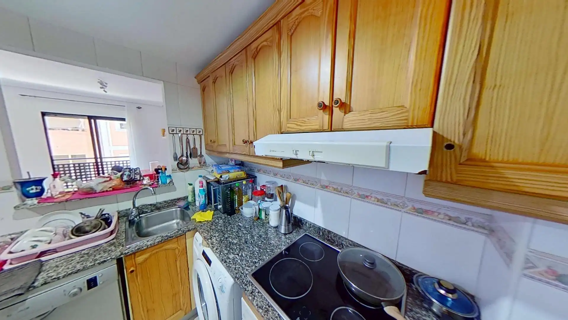 Kitchen of Flat for sale in Alicante / Alacant  with Air Conditioner, Furnished and Balcony