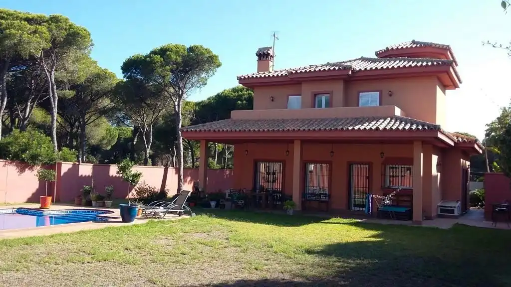 Jardín de Casa o chalet en venta en Chiclana de la Frontera con Aire acondicionado, Calefacción y Jardín privado