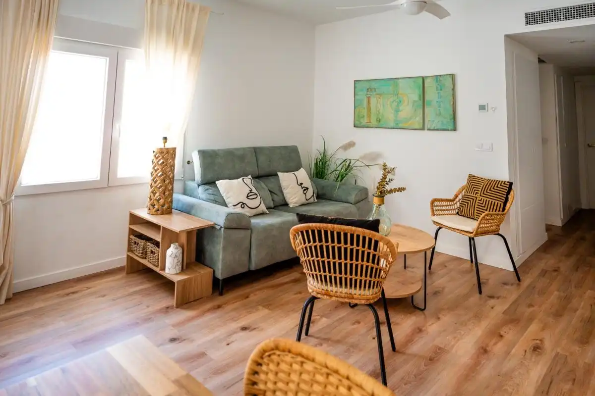 Sala de estar de Ático en venta en Málaga con Aire acondicionado, Calefacción y Terraza