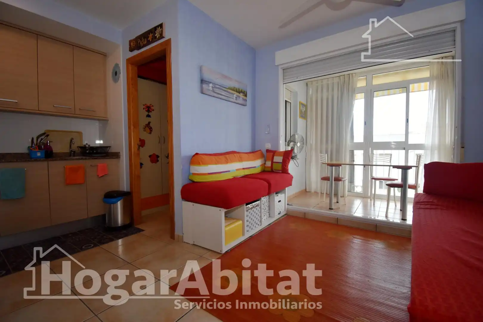 Sala de estar de Ático en venta en Moncofa con Terraza, Trastero y Amueblado