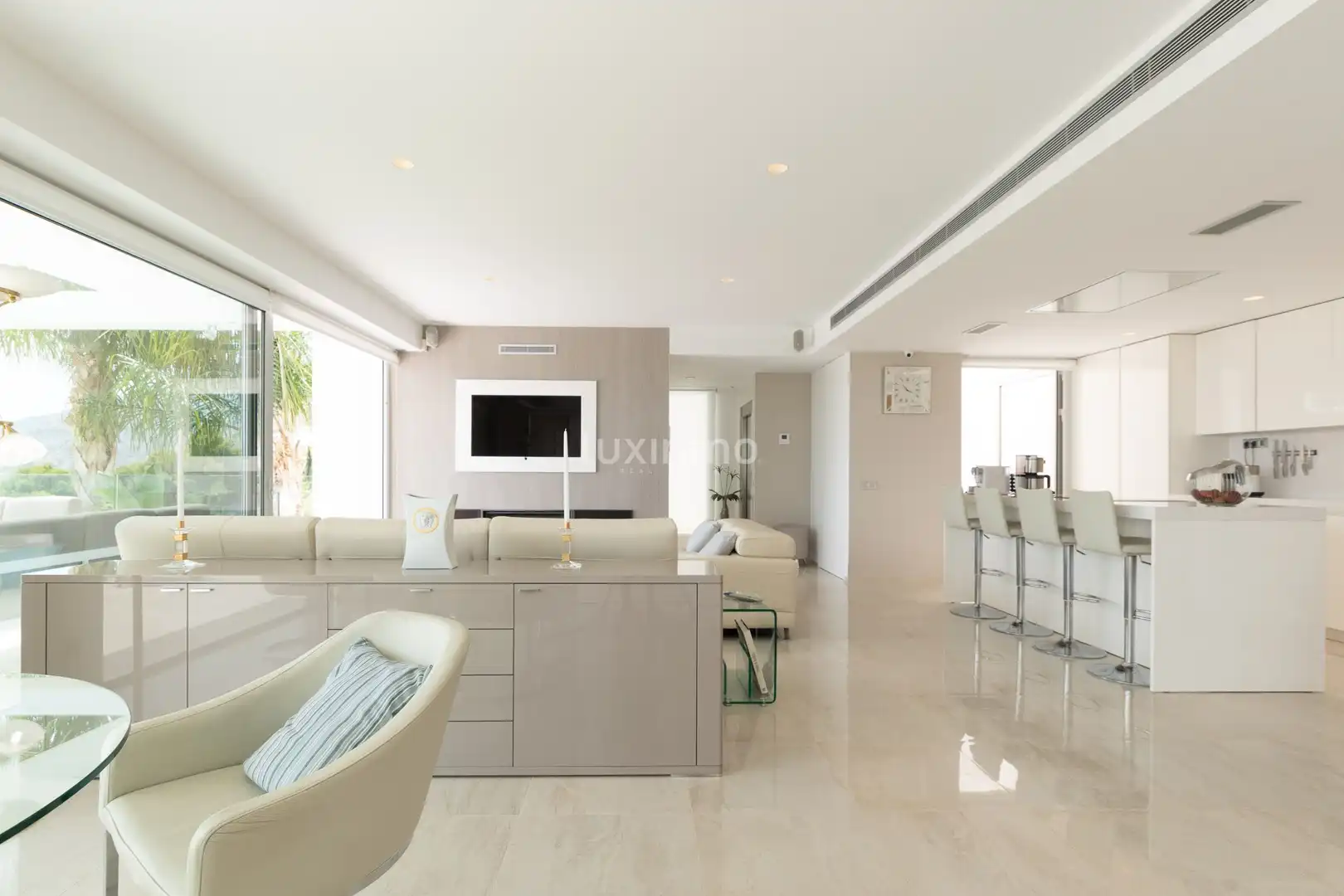Living room of Houses for sale in Altea  with Air Conditioner, Private garden and Terrace