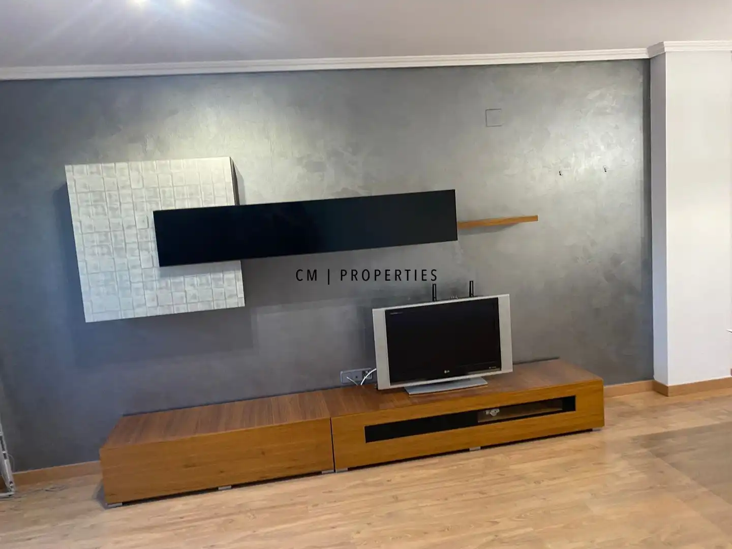 Living room of Flat for rent in Torrent  with Air Conditioner, Heating and Parquet flooring