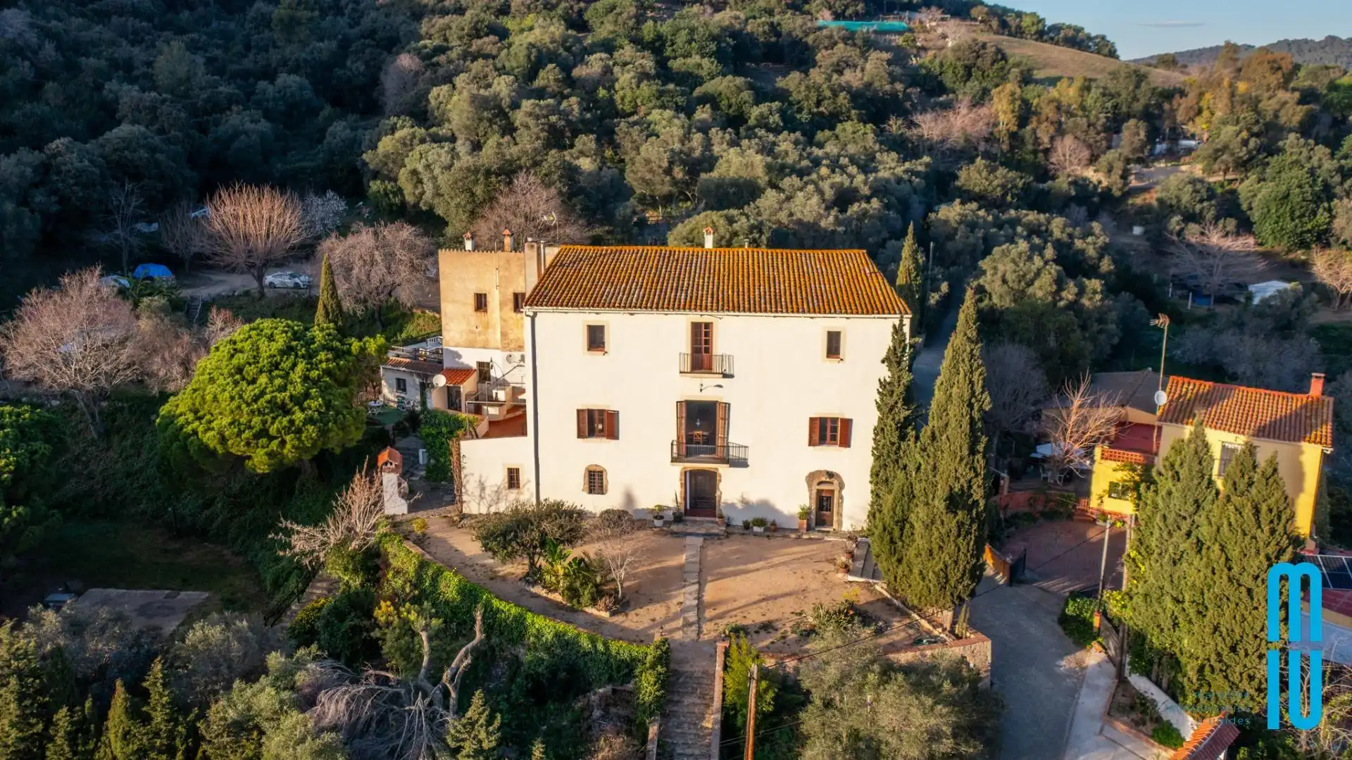 Vista exterior de Finca rústica en venta en Pineda de Mar con Calefacción, Jardín privado y Terraza
