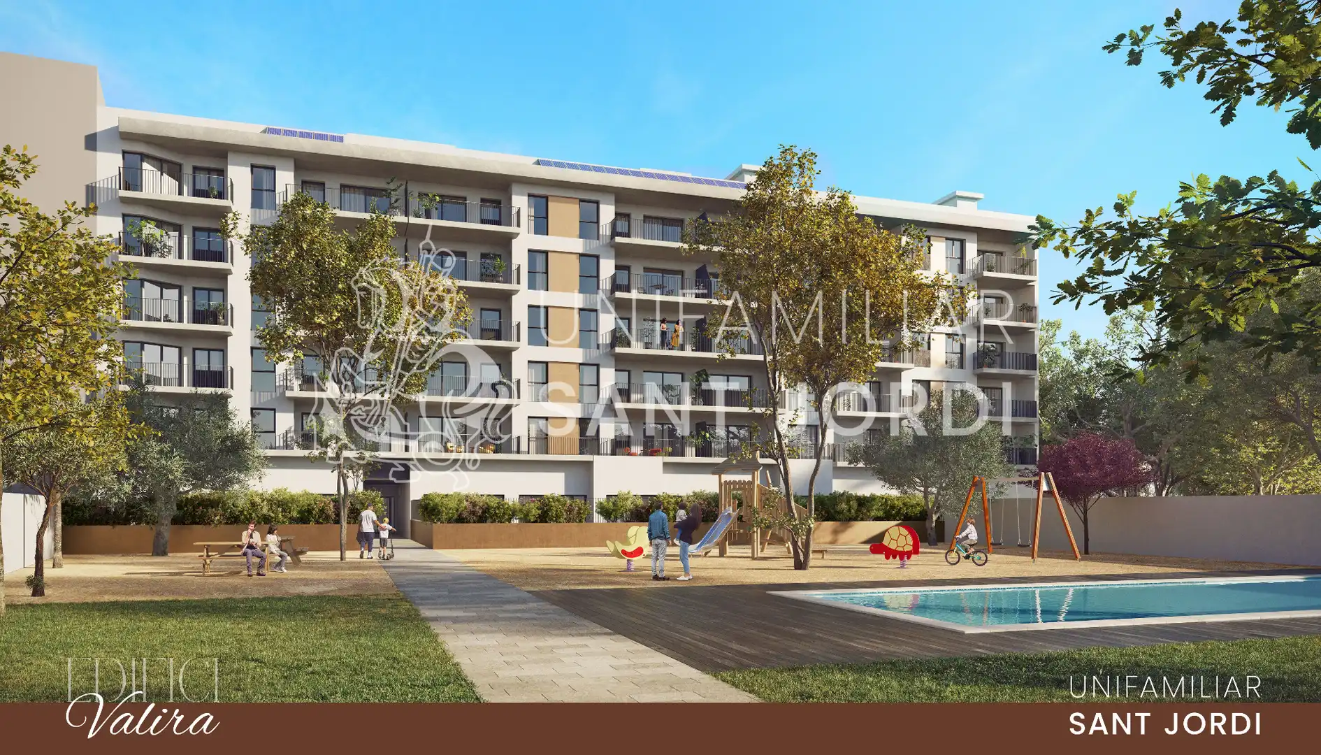 Neubau-Wohnung mit Pool zum Verkauf in Ponent, imagen 4