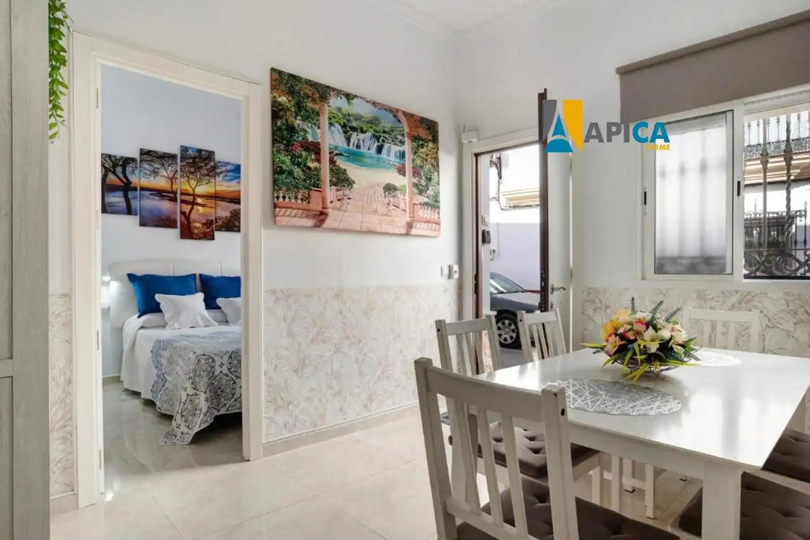 Dining room of Flat for sale in Barbate  with Air Conditioner, Terrace and Furnished