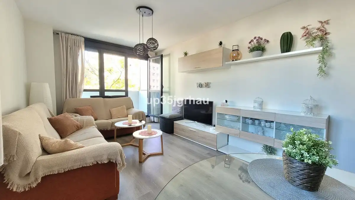 Living room of Apartments for sale in Estepona  with Air Conditioner, Terrace and Furnished