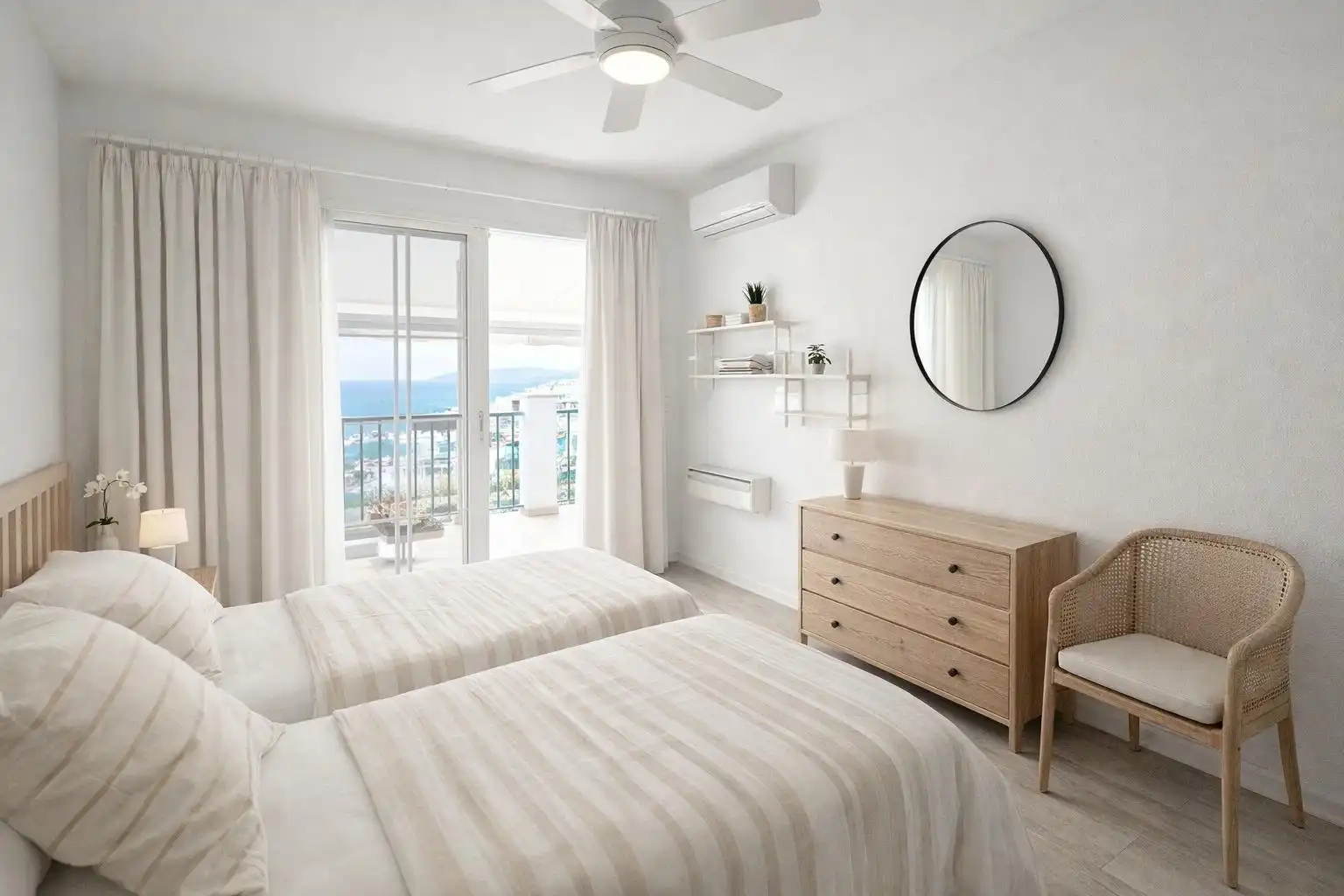 Dormitori de Casa adosada en venda en Fuengirola amb Aire condicionat, Jardí privat i Terrassa