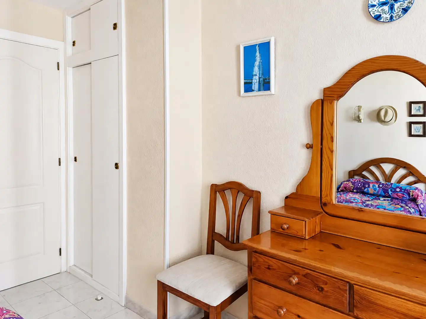 Schlafzimmer von Wohnung zur Miete in Alicante / Alacant mit Möbliert
