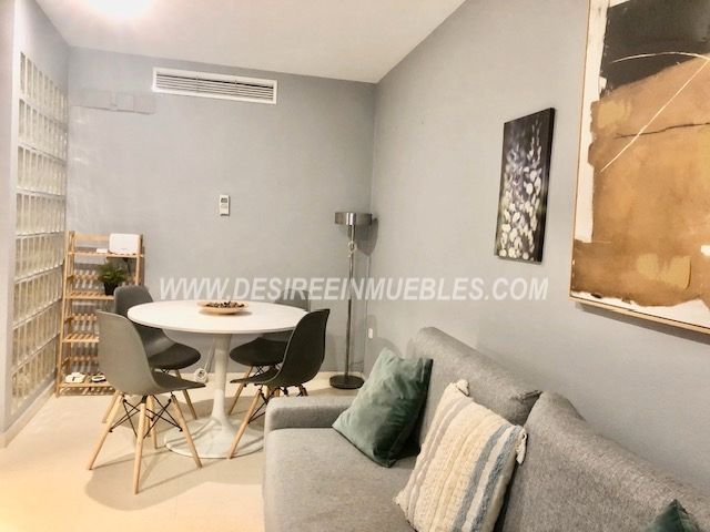 Living room of Flat to rent in  Valencia Capital  with Heating, Terrace and Furnished