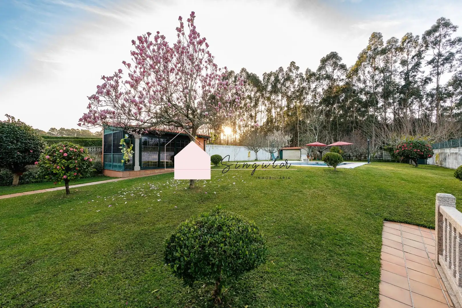 Garten von Haus oder Chalet zum Verkauf in Tui mit Heizung, Abstellraum und Schwimmbad