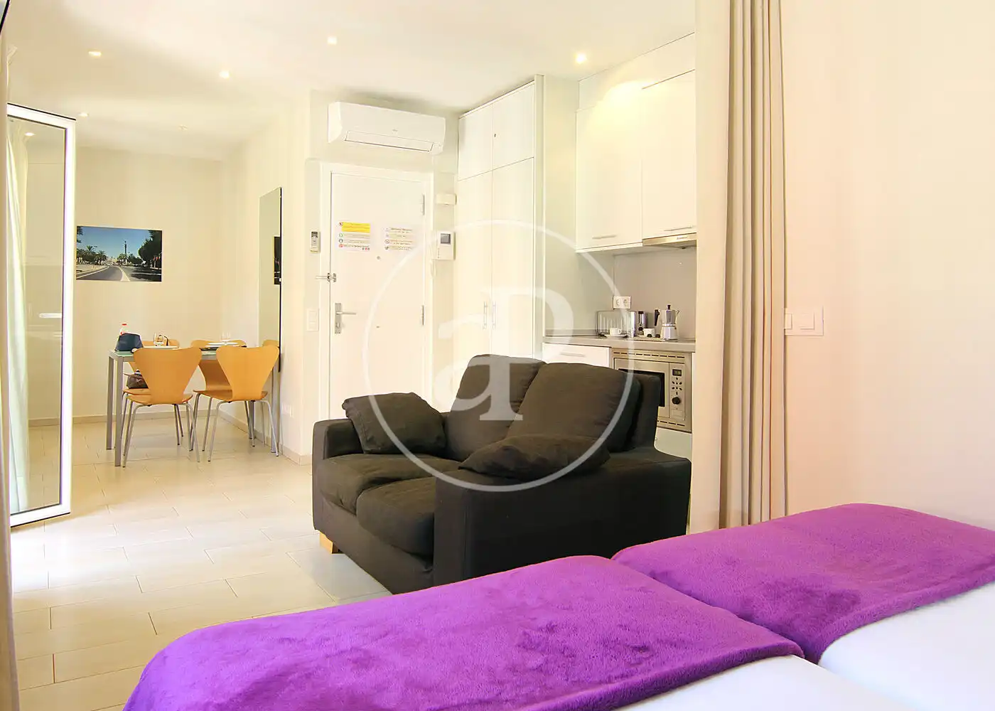Schlafzimmer von Wohnung zum Verkauf in Barcelona mit Klimaanlage, Heizung und Möbliert