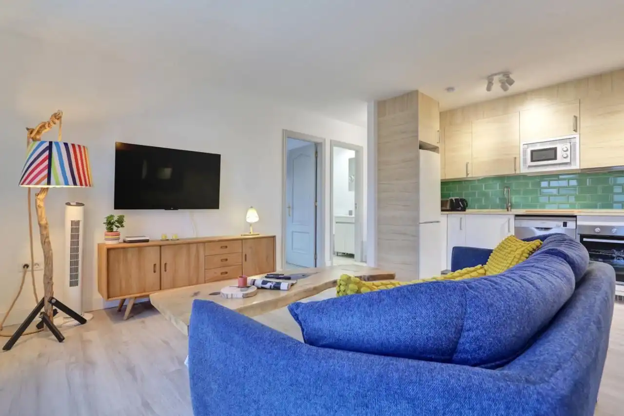 Sala de estar de Piso en venta en La Oliva con Trastero y Amueblado