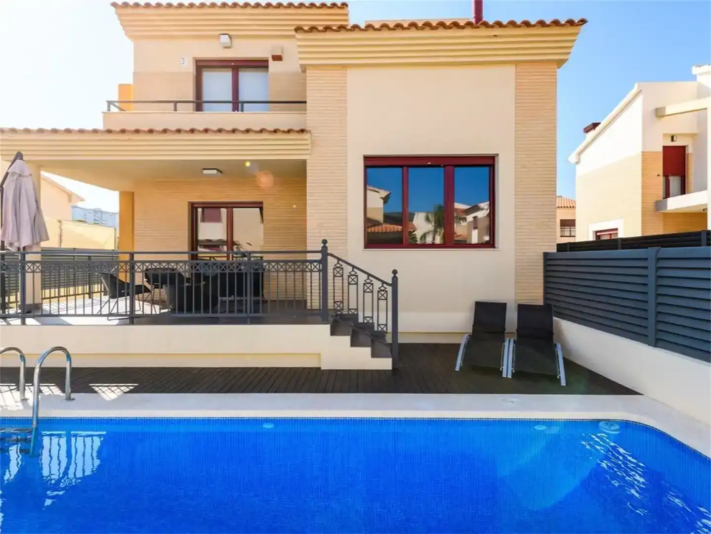 Terrassa de Casa o xalet de lloguer en Oropesa del Mar / Orpesa amb Aire condicionat, Jardí privat i Parquet