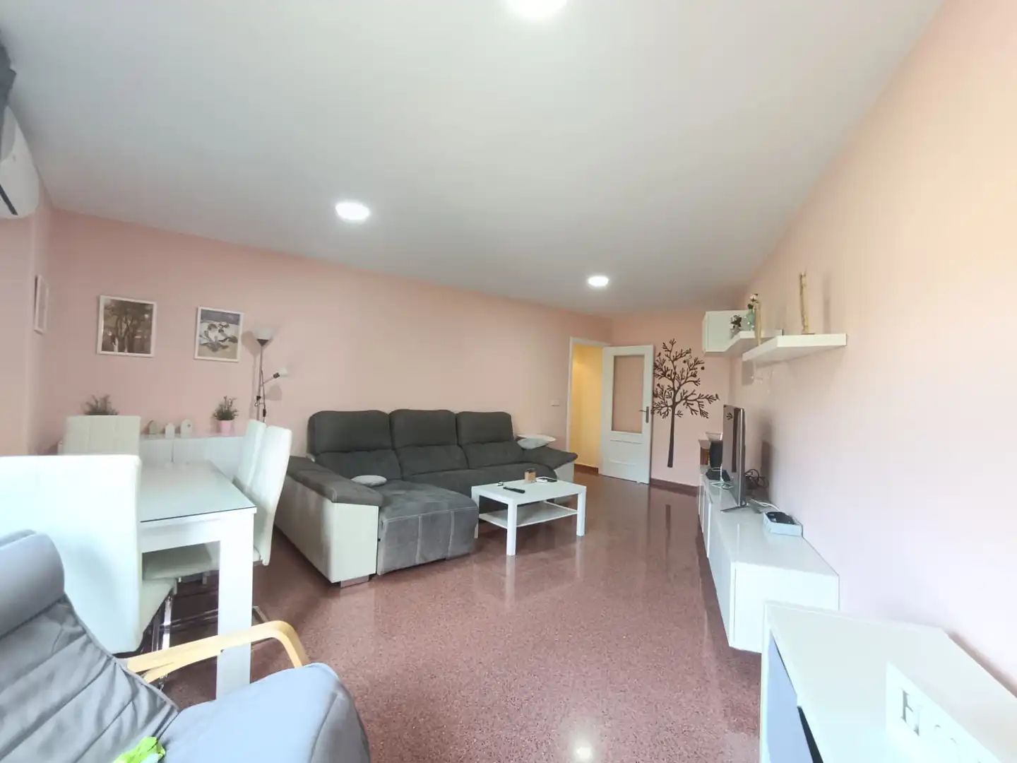 Living room of Flat for sale in Polop  with Storage room and Furnished