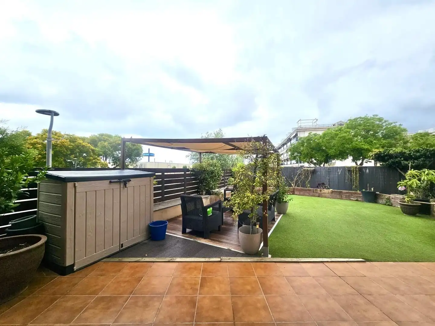 Terrasse von Wohnung zum Verkauf in La Ràpita mit Klimaanlage, Heizung und Privatgarten