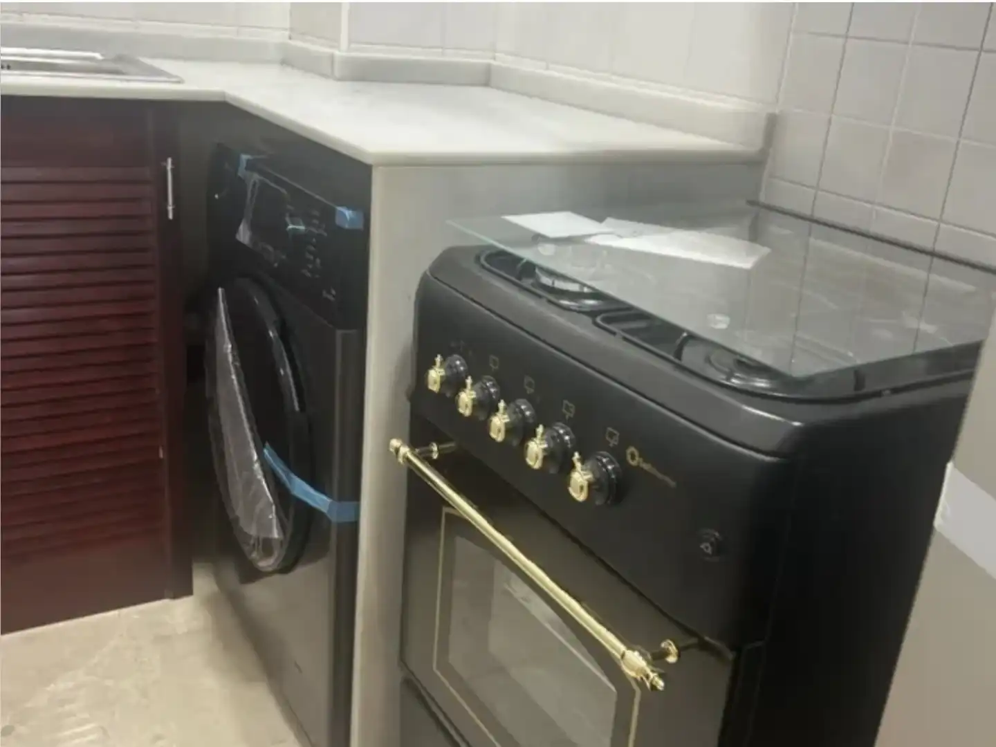 Küche von Wohnung zur Miete in Valencia mit Klimaanlage, Heizung und Waschmaschine