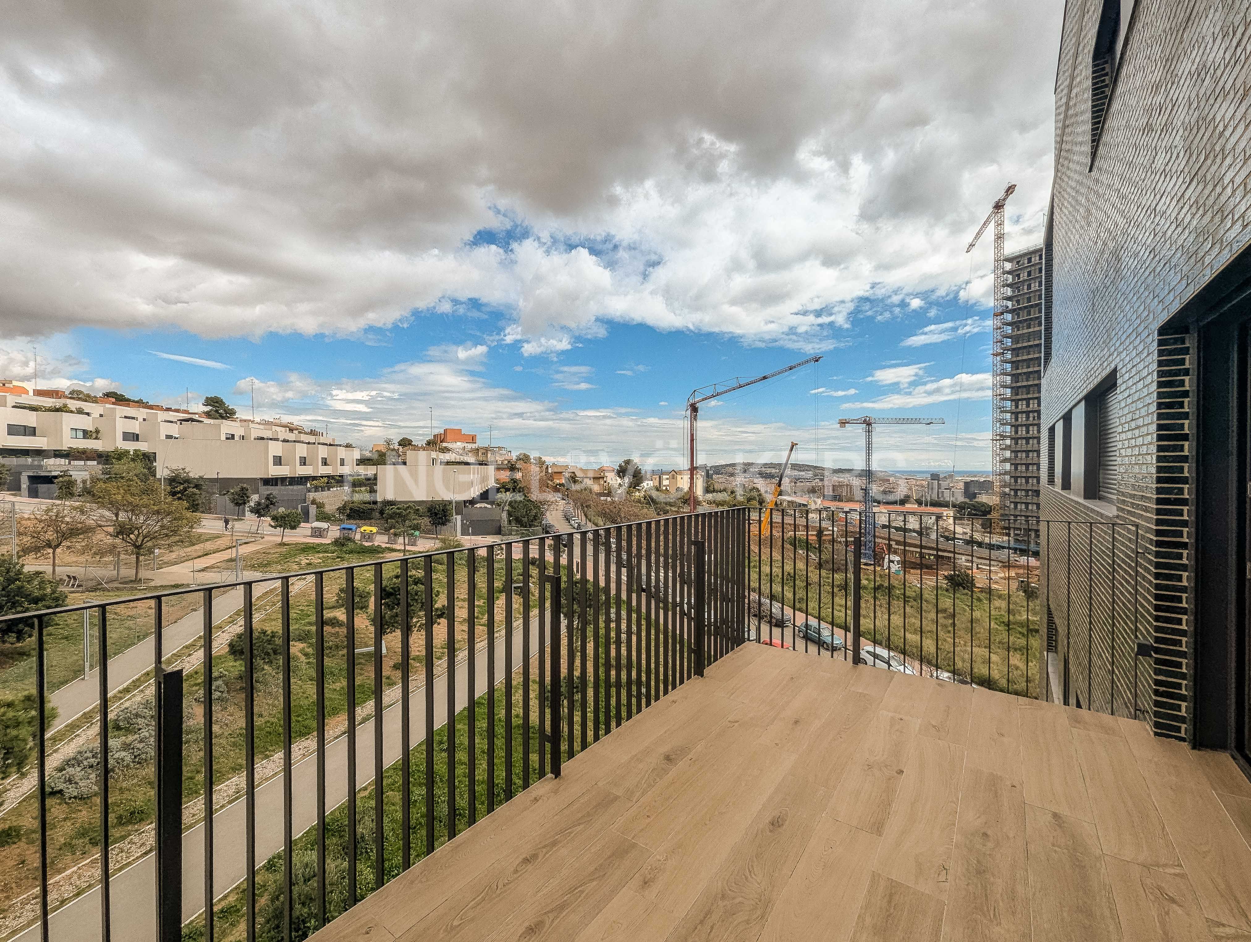 Terrassa de Apartament de lloguer en Esplugues de Llobregat amb Aire condicionat, Calefacció i Jardí privat