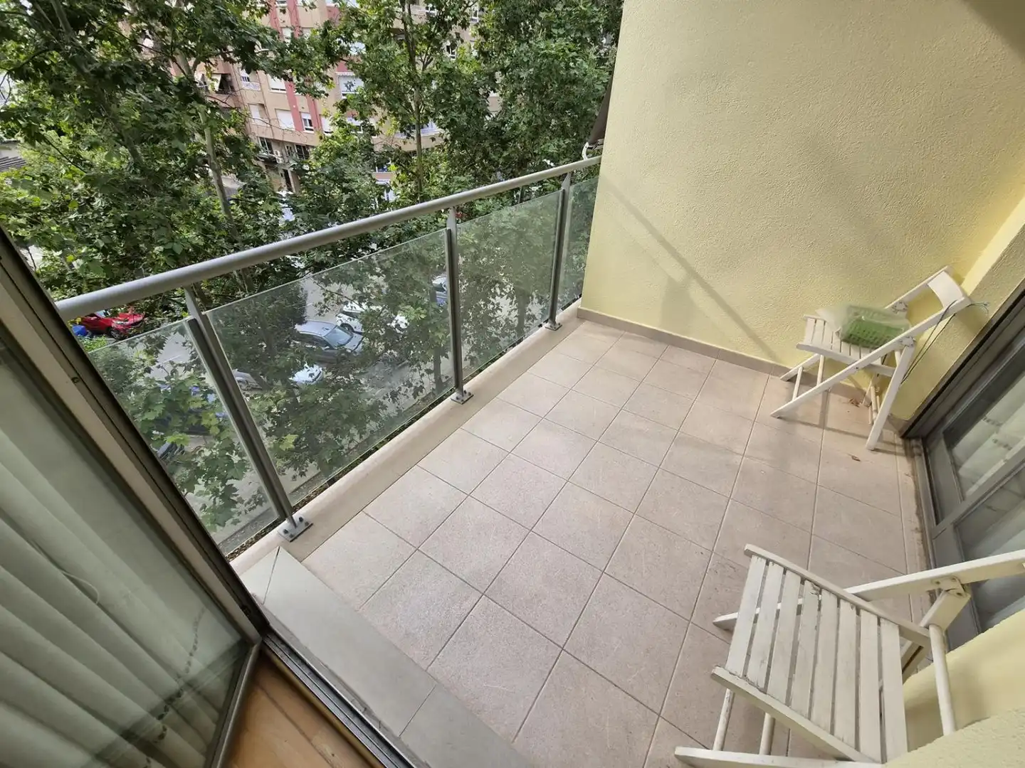 Balcony of Flat for sale in Castellón de la Plana / Castelló de la Plana  with Air Conditioner, Heating and Parquet flooring