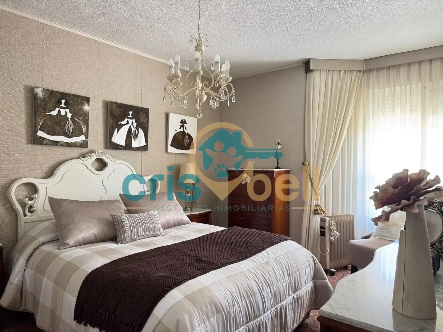 Bedroom of Flat for sale in Lorca  with Air Conditioner, Furnished and Oven