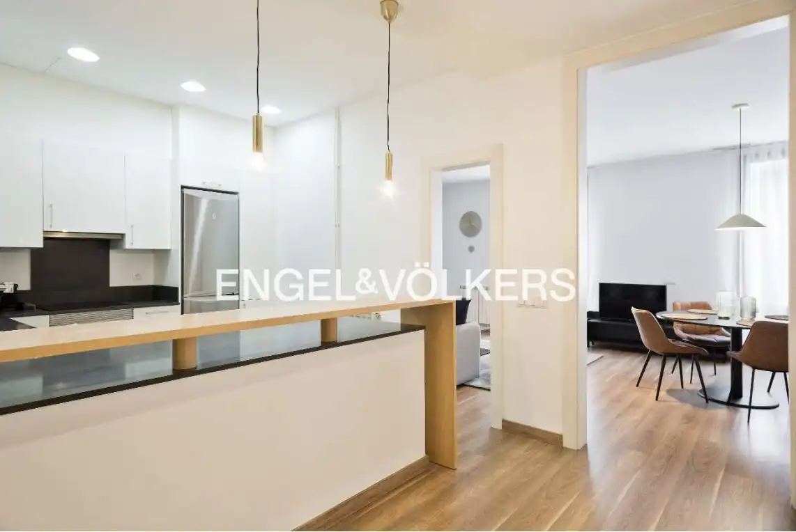 Cocina de Piso de alquiler en Barcelona con Aire acondicionado, Calefacción y Balcón