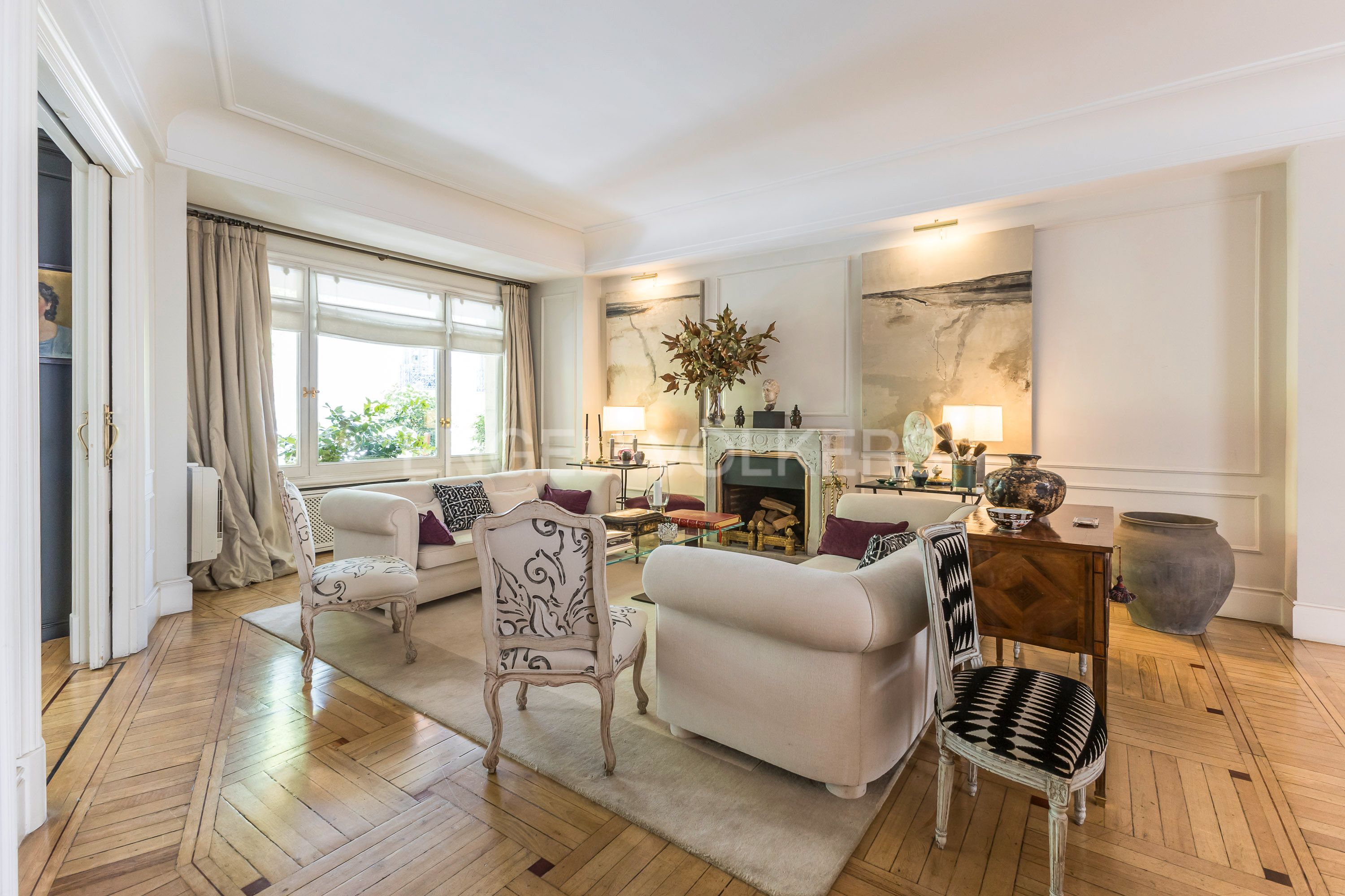 Sala de estar de Apartamento en venta en  Madrid Capital con Aire acondicionado, Calefacción y Terraza