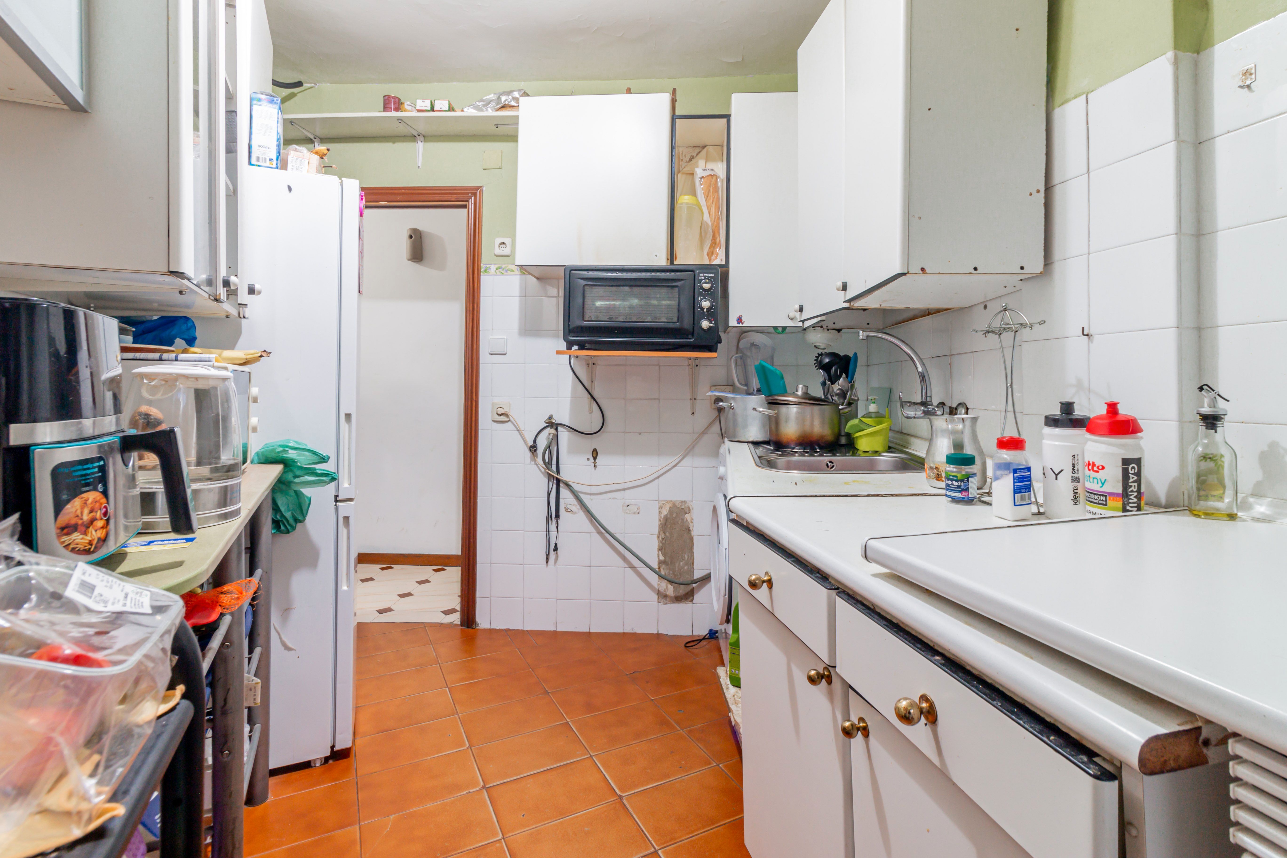 Kitchen of Flat for sale in  Madrid Capital  with Heating and Balcony
