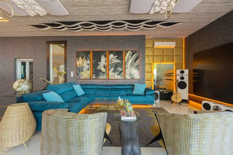 Sala de estar de Casa o chalet en venta en Altea con Aire acondicionado, Calefacción y Jardín privado
