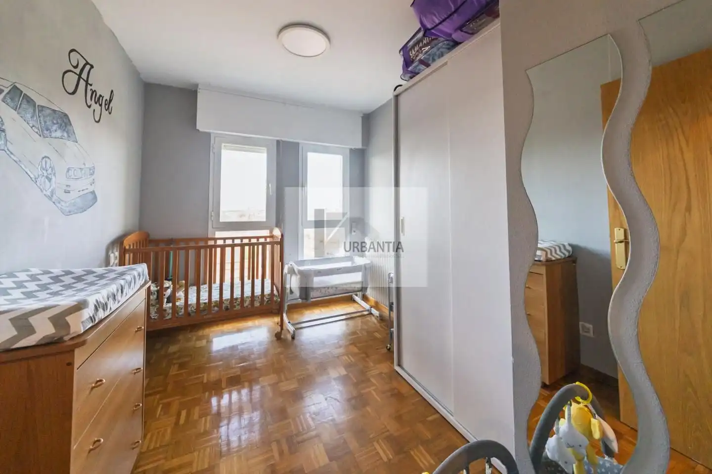 Bedroom of Flat for sale in  Pamplona / Iruña  with Heating, Parquet flooring and Terrace