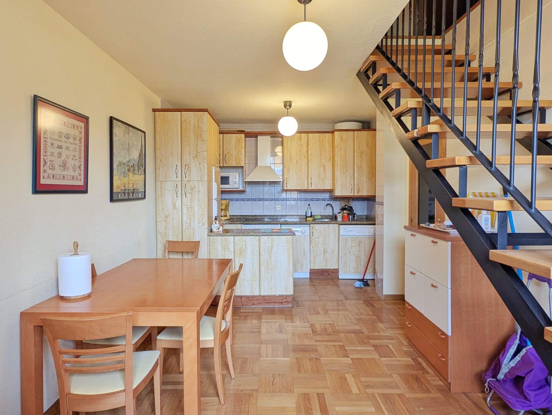 Kitchen of Apartment for sale in Ezcaray  with Heating, Storage room and Furnished