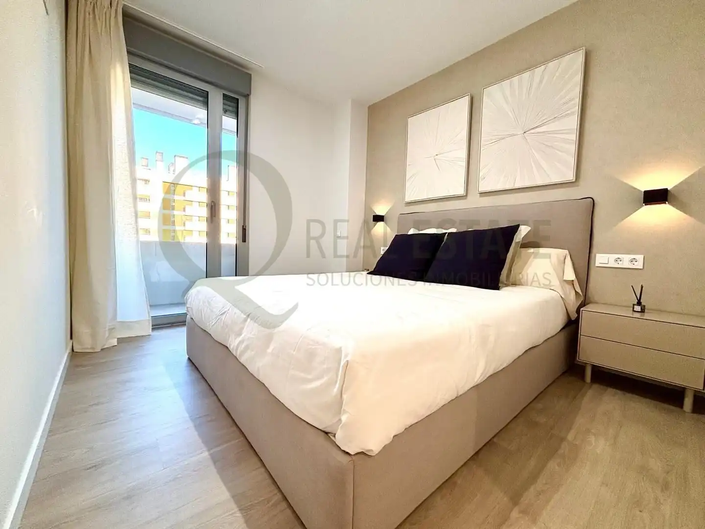 Schlafzimmer von Wohnung zur Miete in Alicante / Alacant mit Klimaanlage, Heizung und Terrasse