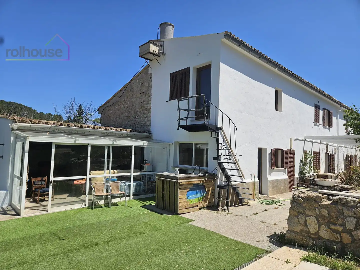 Vista exterior de Finca rústica en venda en Andratx amb Terrassa, Piscina i Balcó