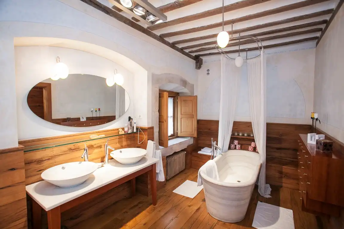 Baño de Casa o chalet en venta en Mazcuerras con Jardín privado, Terraza y Trastero