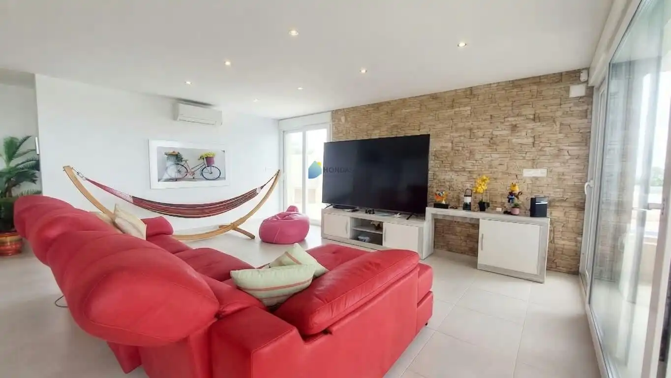 Sala de estar de Casa o chalet en venta en La Manga del Mar Menor con Aire acondicionado, Jardín privado y Terraza