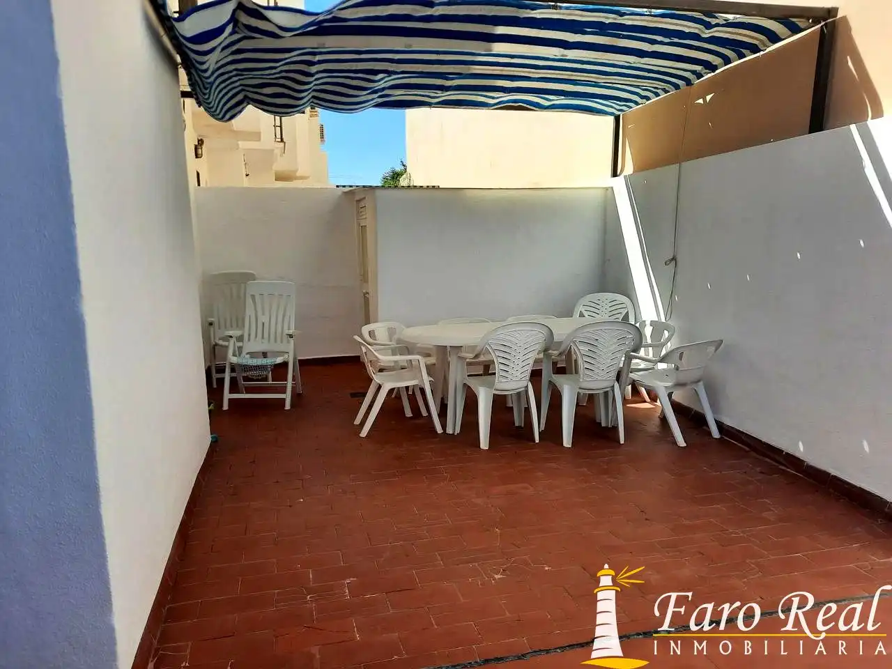 Terrassa de Casa adosada de lloguer en Sanlúcar de Barrameda amb Jardí privat i Moblat