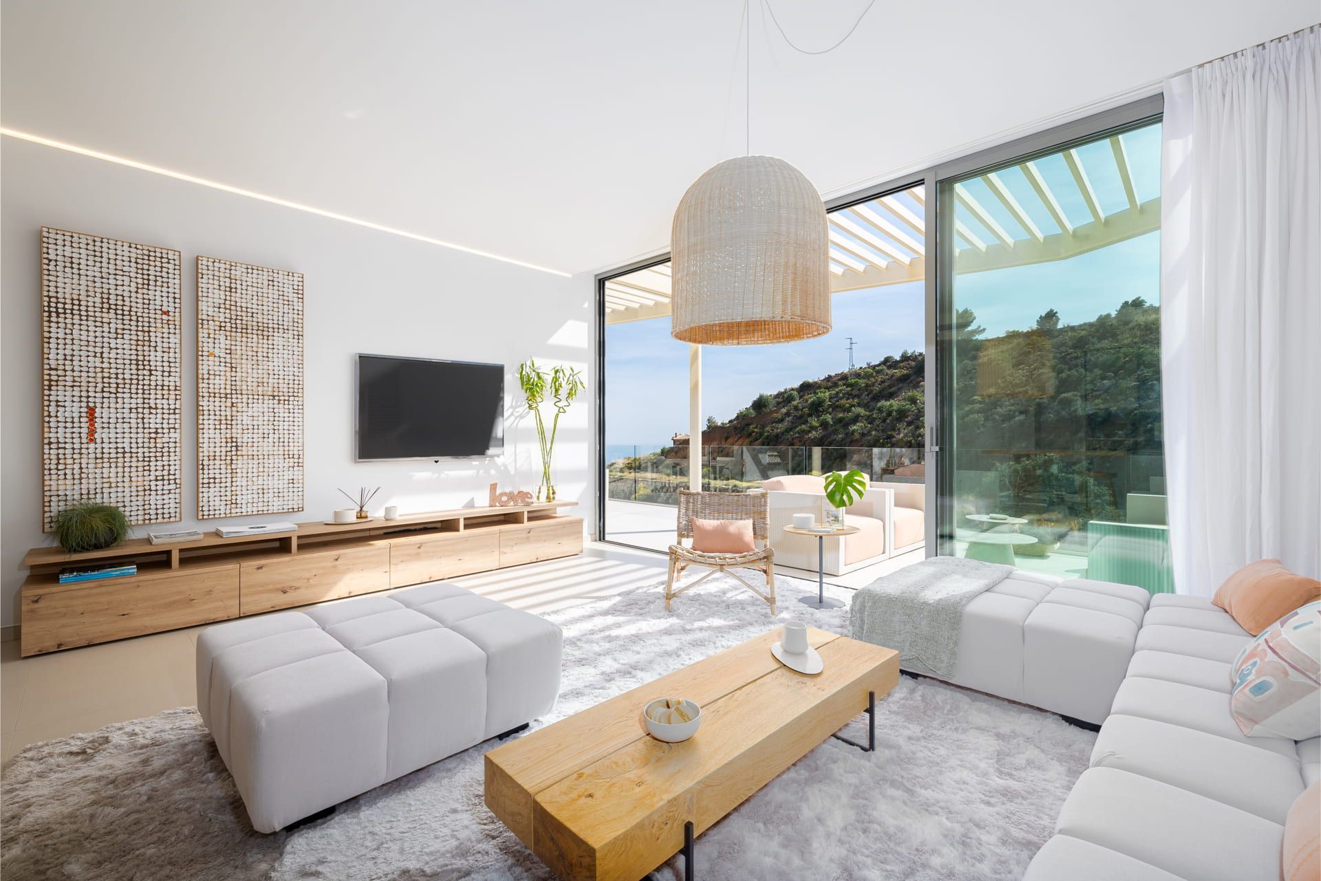 Sala d'estar de Àtic en venda en Mijas amb Aire condicionat, Calefacció i Terrassa