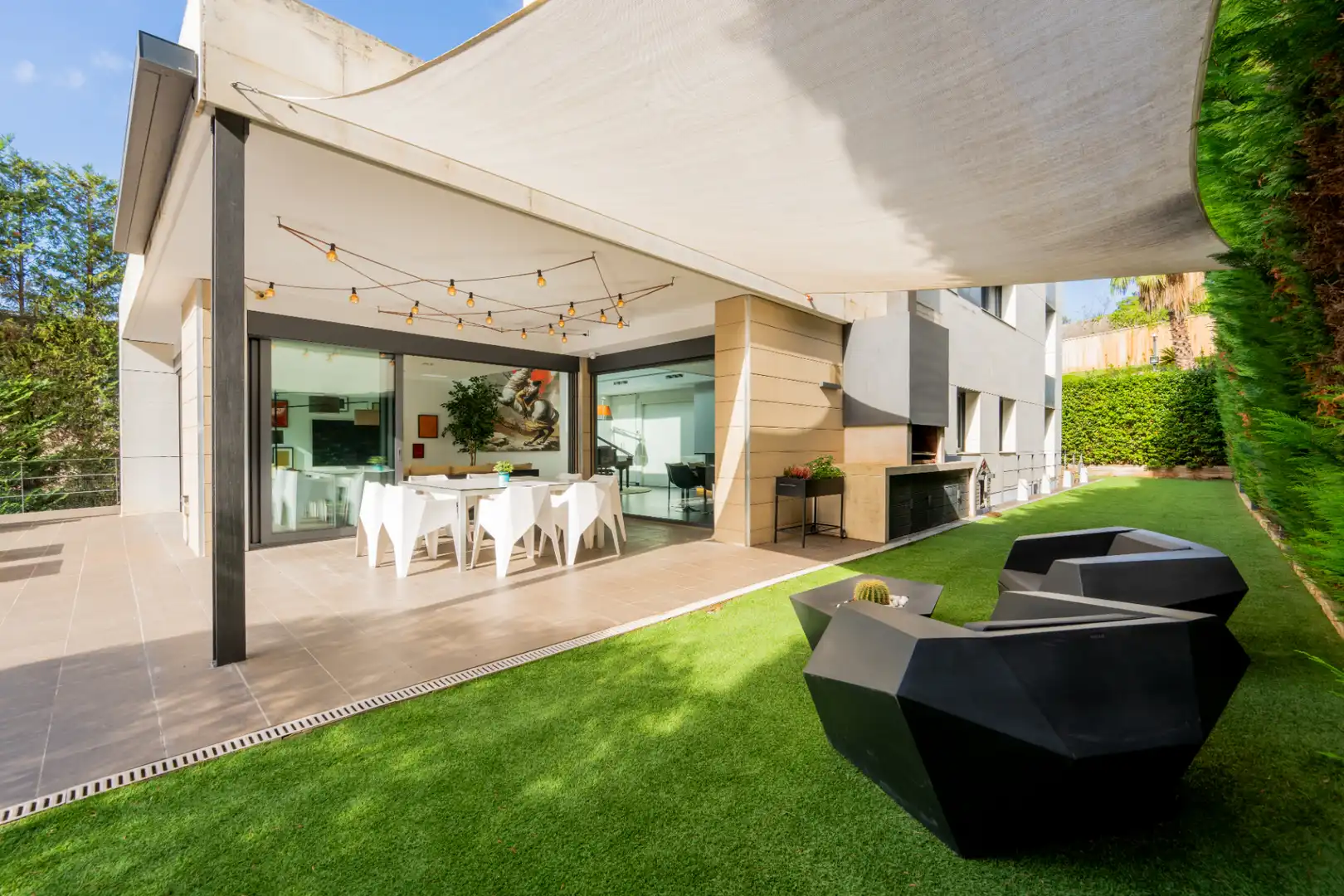 Terraza de Casa o chalet en venta en Sant Cugat del Vallès con Aire acondicionado, Calefacción y Jardín privado