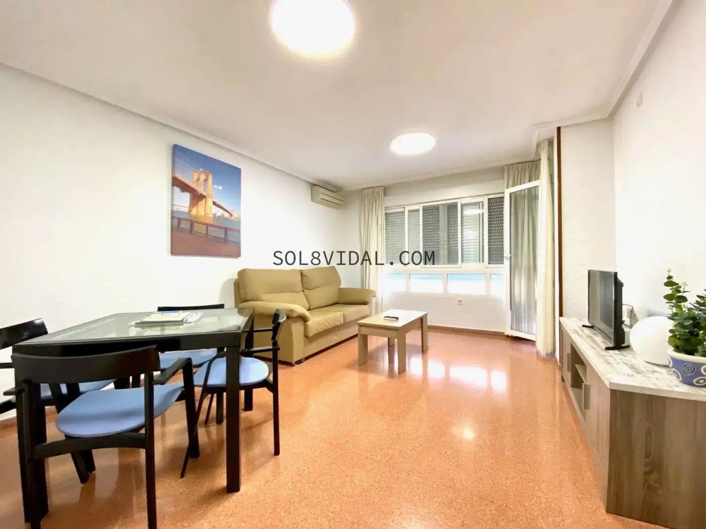 Living room of Flat for rent in Orihuela  with Air Conditioner and Balcony