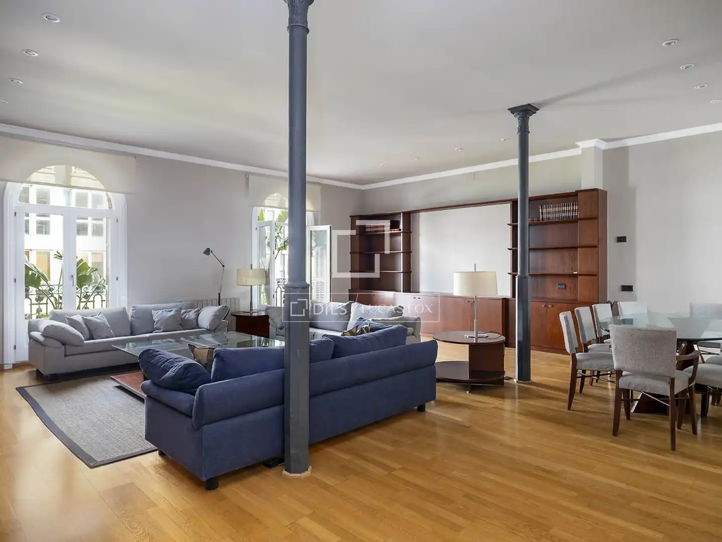 Living room of Flat for rent in Barcelona  with Furnished