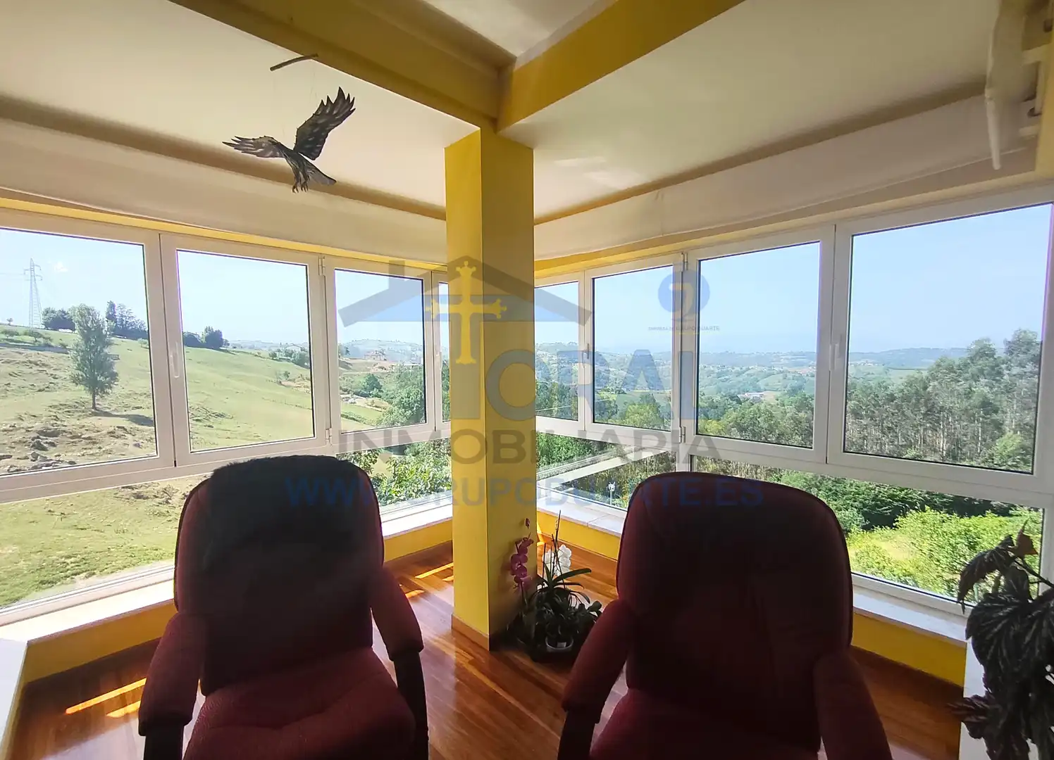 Vista exterior de Casa o xalet en venda en Siero amb Calefacció, Jardí privat i Parquet