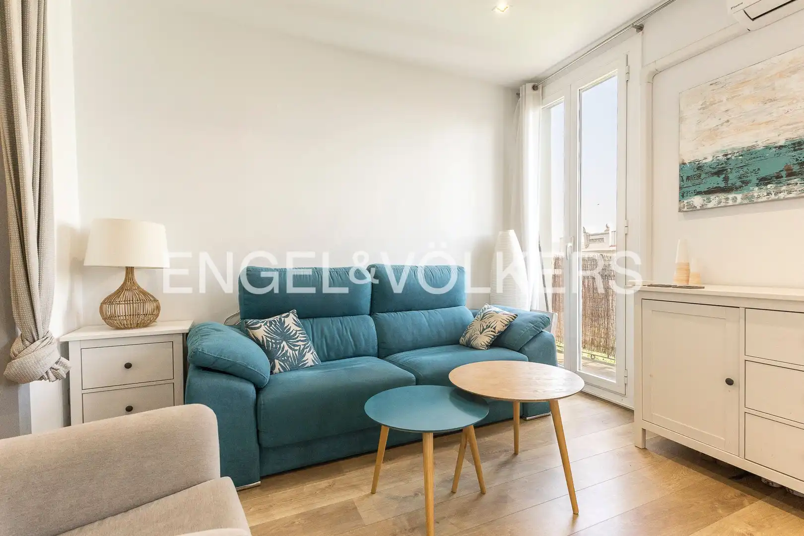 Living room of Flat for sale in Barcelona  with Air Conditioner, Heating and Balcony