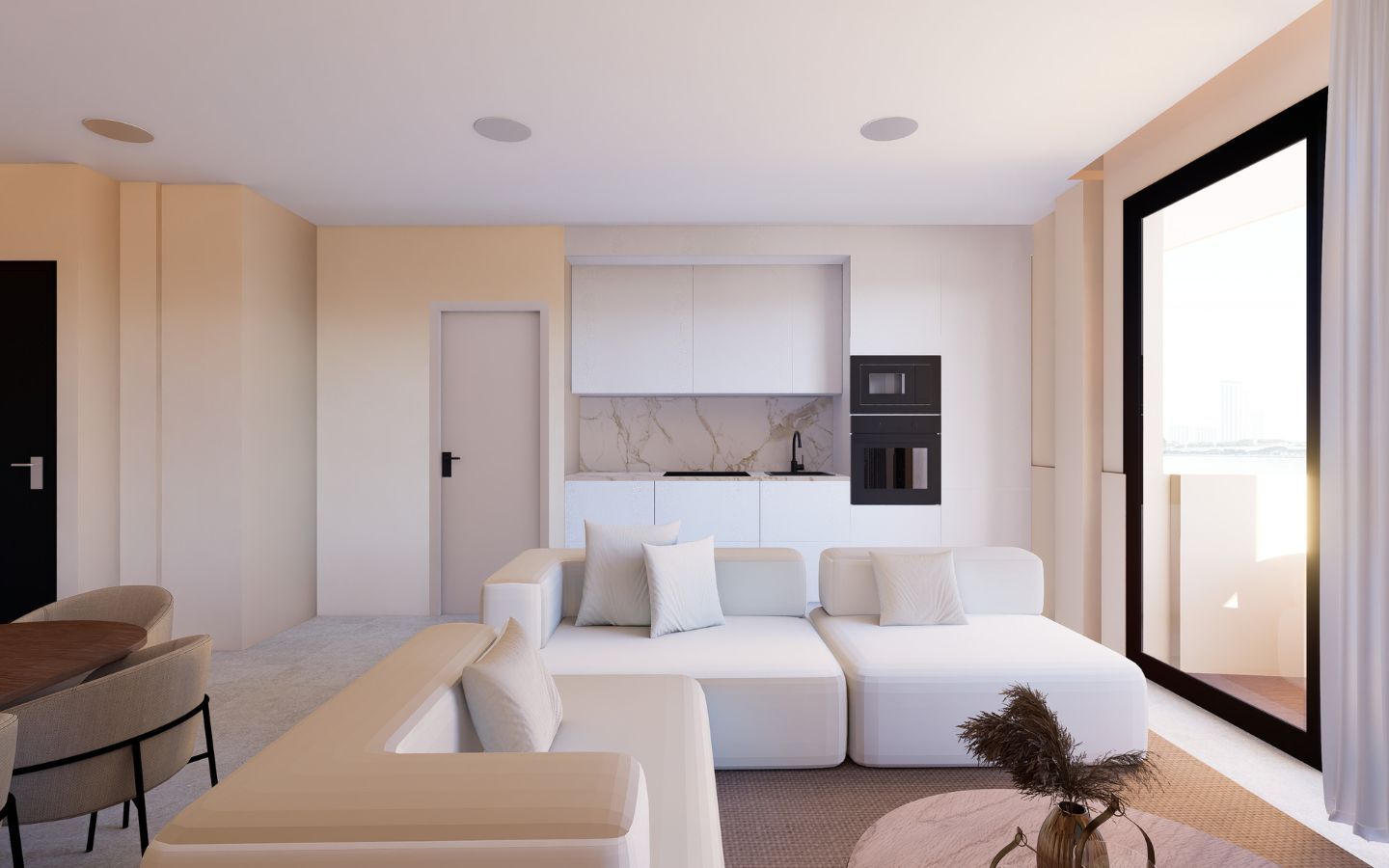 Wohnzimmer von Wohnungen zum verkauf in El Campello mit Schwimmbad