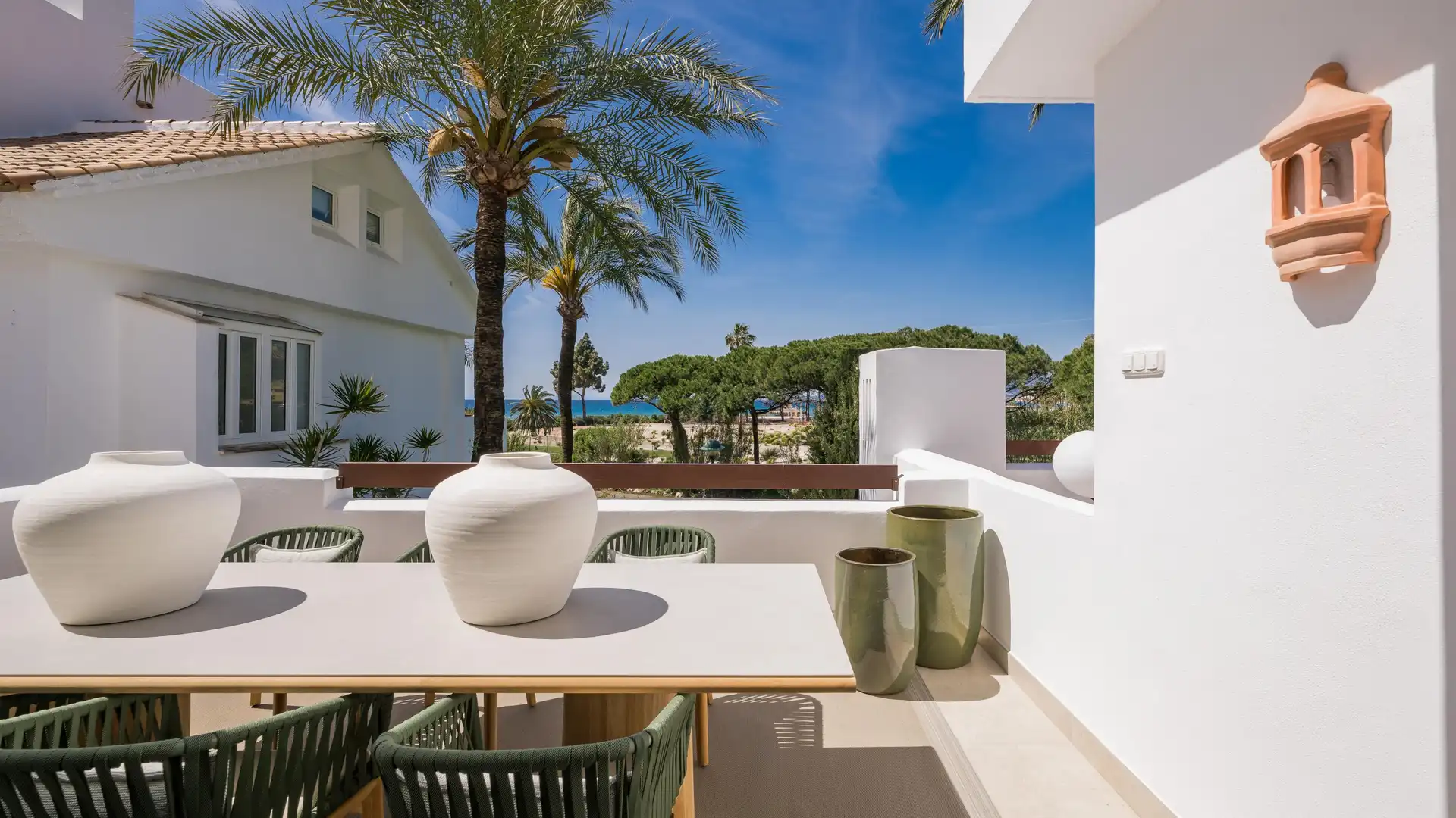 Terrace of Apartments for sale in Marbella  with Air Conditioner, Heating and Alarm